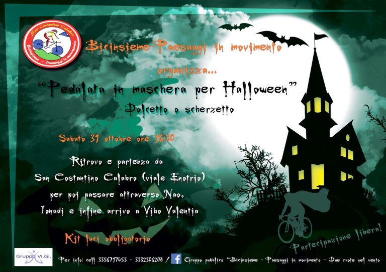 Pedalata in maschera per Halloween