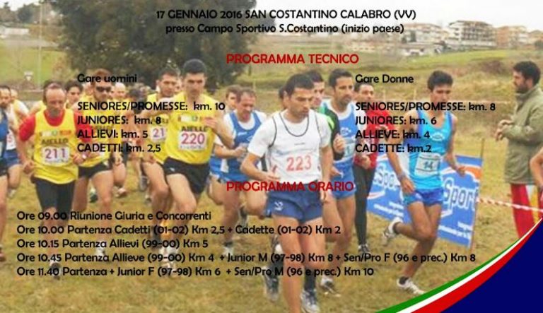 San Costantino Calabro si prepara al campionato di corsa campestre