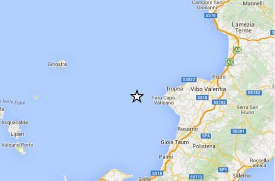 Terremoto al largo di Capo Vaticano, nessun danno sulla terraferma