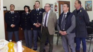 Il prefetto Casabona in visita alla Polizia stradale