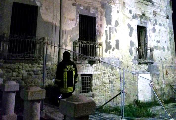 Tropea, principio d’incendio nello storico Palazzo Giffone
