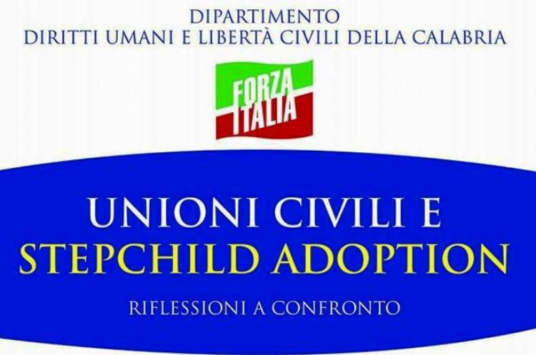 Unioni civili e Stepchild adoption, iniziativa di Forza Italia a Vibo