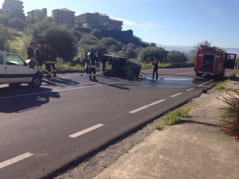 Incidente stradale a Mileto: 79enne muore carbonizzato