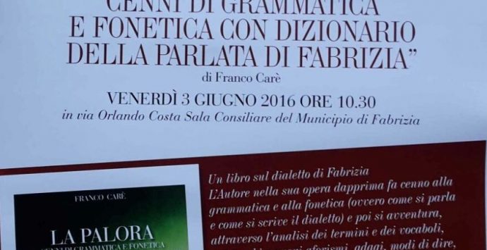 Fabrizia, ecco il vocabolario dei termini dialettali