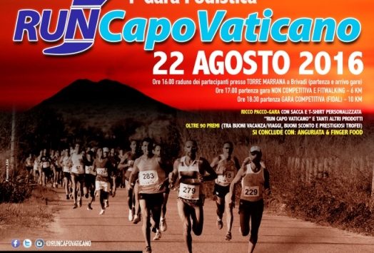 Di corsa tra le bellezze del promontorio: torna la Run Capo Vaticano