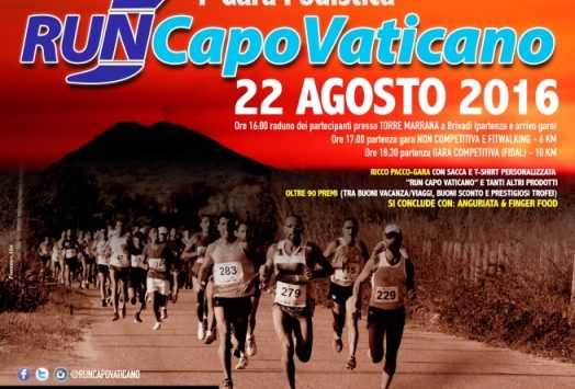 Di corsa tra le bellezze del promontorio: torna la Run Capo Vaticano