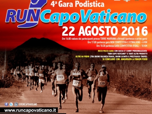 Di corsa tra le bellezze del promontorio: torna la Run Capo Vaticano