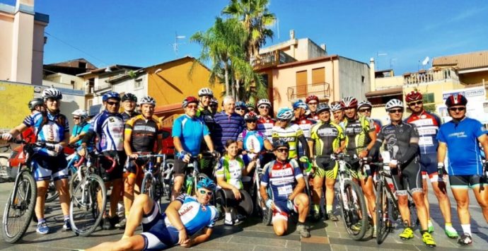 In sella con Francesco Moser a sostegno delle popolazioni colpite dal sisma