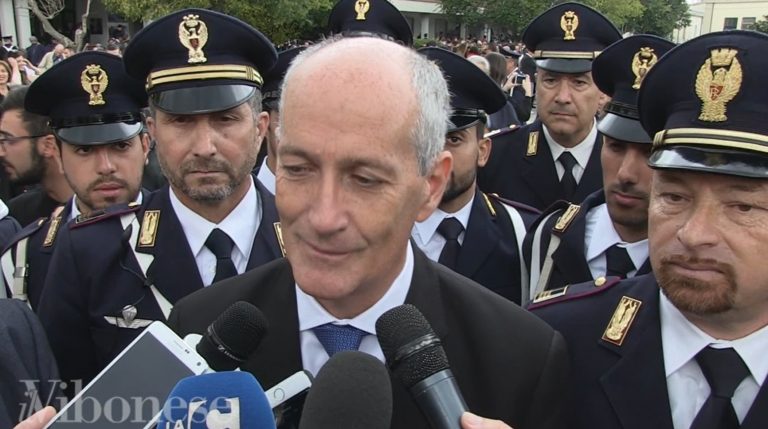 VIDEO | Gabrielli a Vibo: «Ancora incerto il futuro della scuola di Polizia»