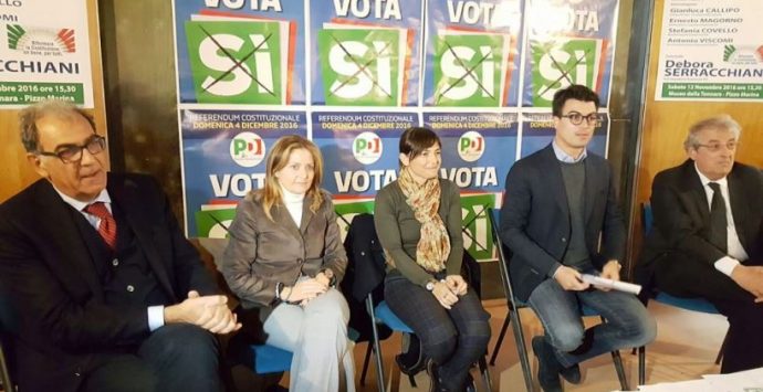 Referendum, Debora Serracchiani a Pizzo: «Diamo una possibilità al Paese»