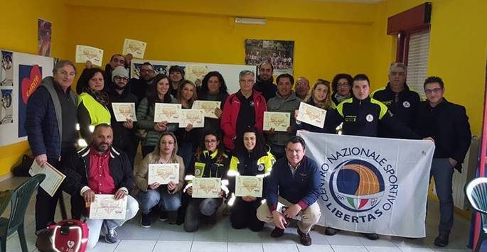 Soriano, successo per il corso di primo soccorso del Centro sportivo Libertas