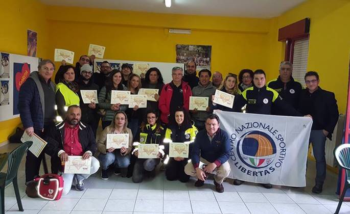 Soriano, successo per il corso di primo soccorso del Centro sportivo Libertas