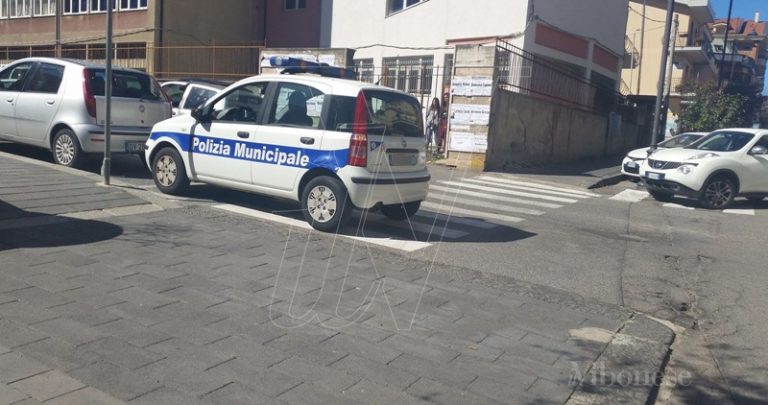 Vibo, se anche la Municipale parcheggia sulle strisce…