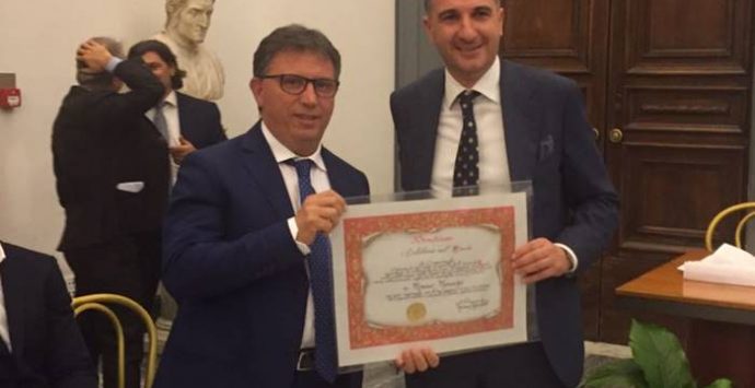 L’imprenditore Domenico Monardo premiato con la Medaglia d’oro dei “Calabresi nel mondo”