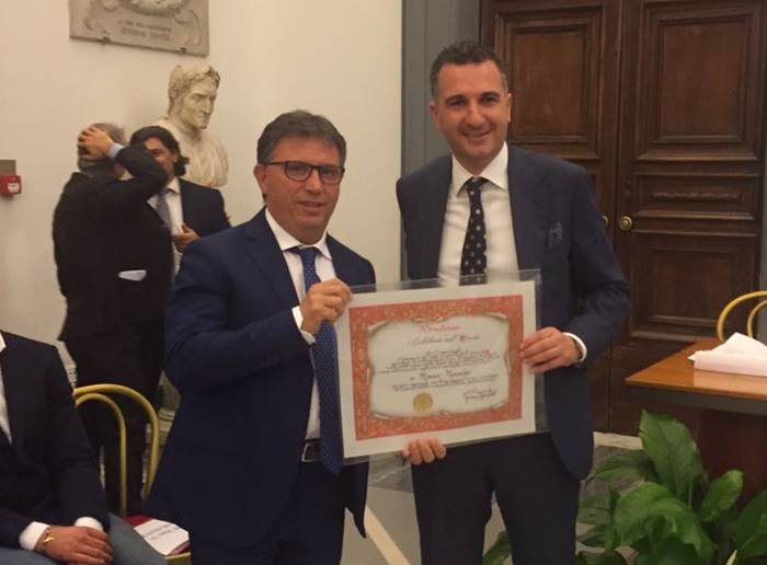 L’imprenditore Domenico Monardo premiato con la Medaglia d’oro dei “Calabresi nel mondo”