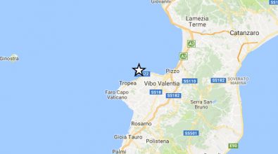 Terremoto: scossa lungo la costa Vibonese, la seconda in tre giorni