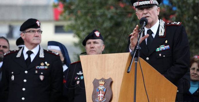 “Consegna della bandiera di guerra” al Battaglione carabinieri Calabria, a Vibo arriva Del Sette