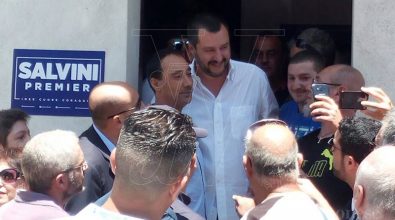 Salvini in tour nel Vibonese: «L’Italia non diventi un campo profughi»