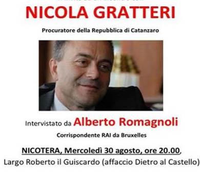 Legalità: appuntamento a Nicotera con Nicola Gratteri