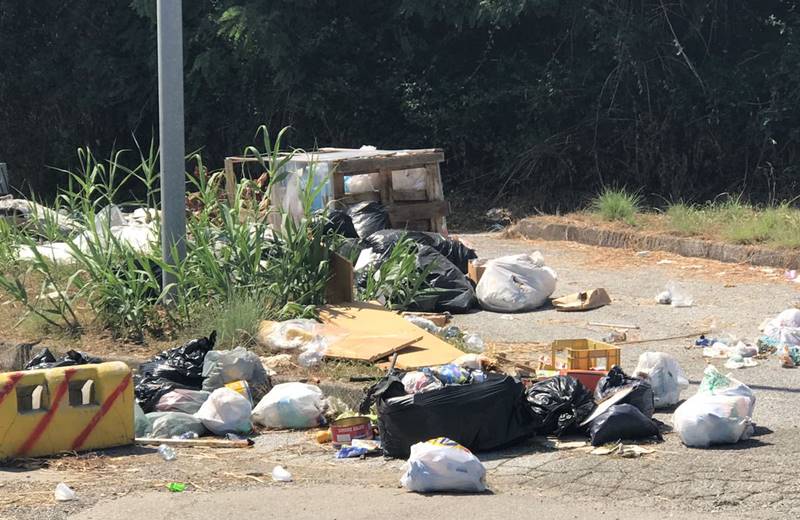 Parte della maxi-discarica di Vibo Marina