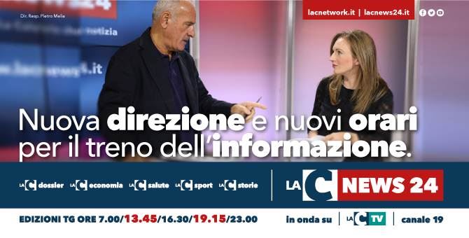 Nuovi orari per il Tg di LaC e da lunedì la conduzione serale passa al direttore Pietro Melia