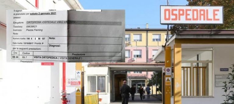 Sanità a Vibo: quattro anni per una visita ortopedica