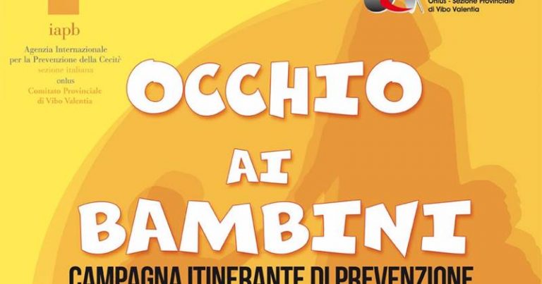 “Occhio ai bambini”: al via l’iniziativa di prevenzione delle patologie oculari