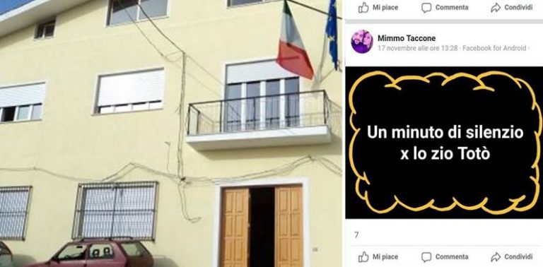 Muore Totò Riina e nel Vibonese un consigliere chiede su facebook un minuto di silenzio per “zio Totò”