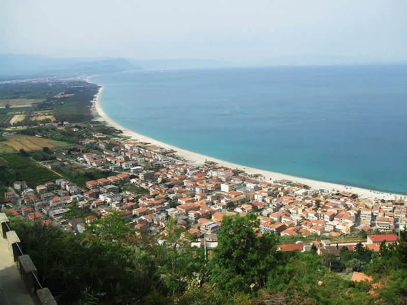 Nicotera Marina vista dall'alto