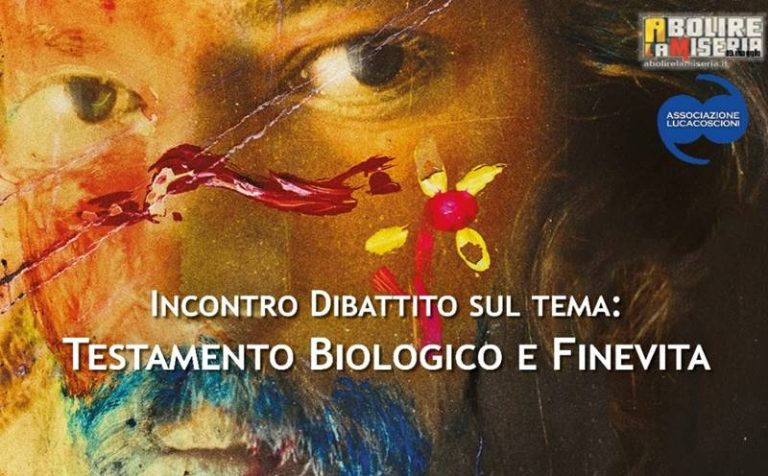 “Fine vita” e testamento biologico, Mina Welby ne parla a Sant’Onofrio