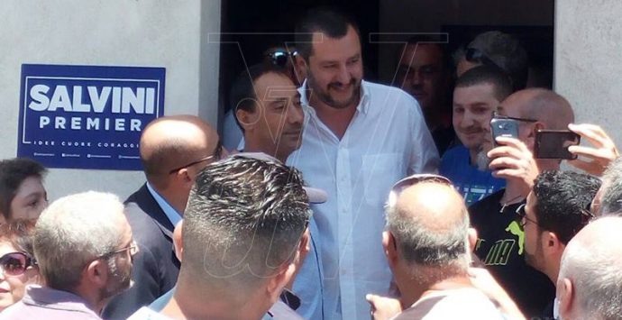 Regionali, Salvini a Vibo per inaugurare la sede della Lega