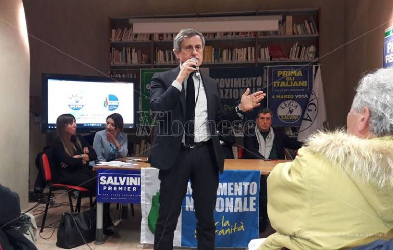 Politiche 2018 | Alemanno a Vibo: «Con Salvini per ridare un ruolo al Paese» (VIDEO)