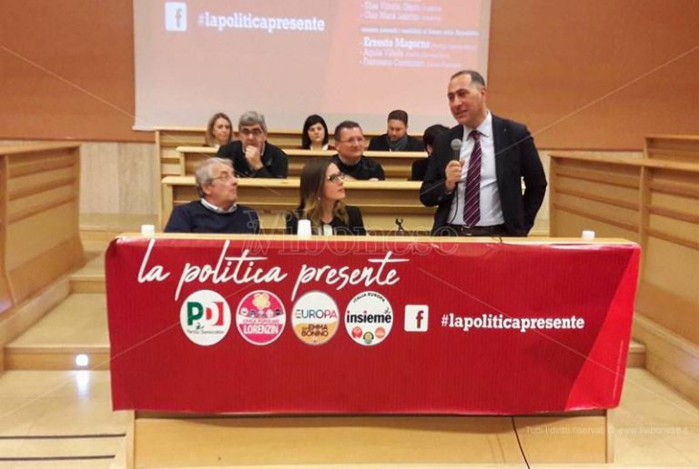 Politiche 2018 | Censore mostra i muscoli e lancia la Zes a Vibo Marina (VIDEO)