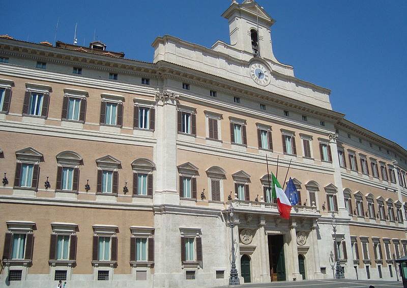 Montecitorio, sede della Camera dei deputati