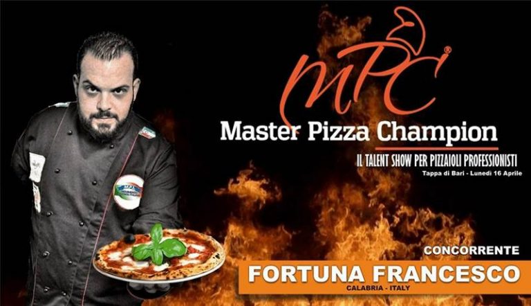 Master Pizza Champion: a rappresentare la Calabria sarà il vibonese Francesco Fortuna