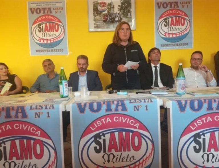 Comunali a Mileto: la candidata a sindaco Mazzeo presenta la lista