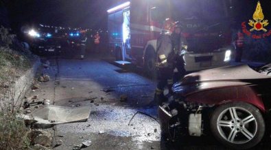 Perde il controllo dell’auto e finisce contro un muro, due feriti a Filandari