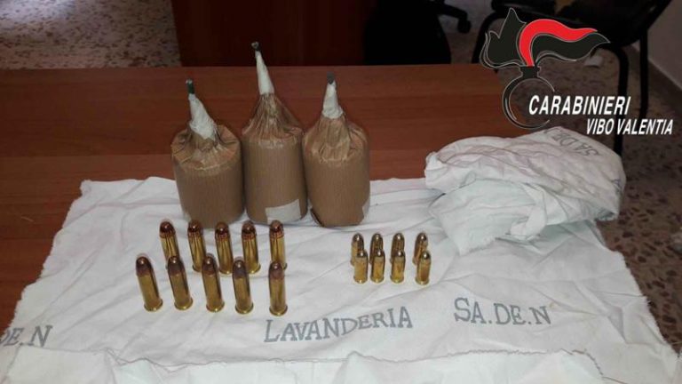 Controlli dei carabinieri a Vibo, sequestrate diverse munizioni