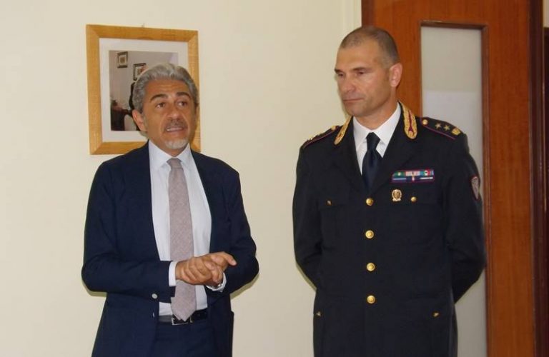 Il questore Andrea Grassi in visita alla Sezione della Polstrada di Vibo