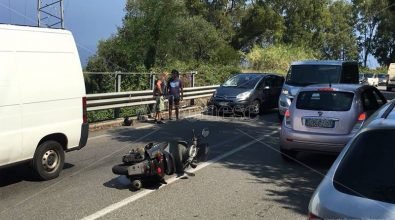 Scontro auto-scooter tra Vibo e Vibo Marina, ferito un motociclista