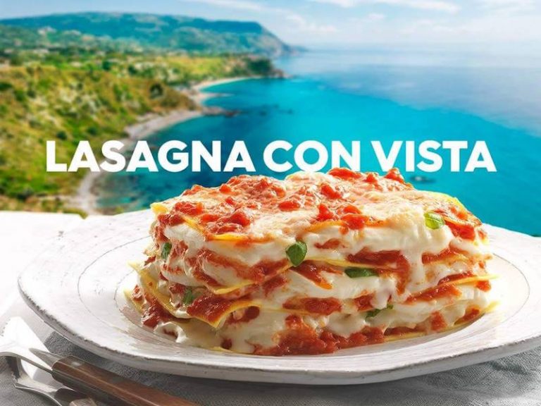 Marketing e territorio, la lasagna con vista su Capo Vaticano spopola sul web