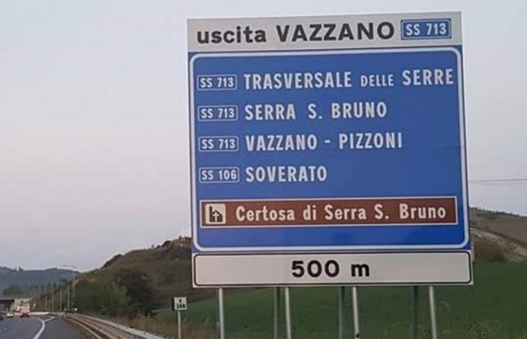 Lavori sull’autostrada, chiuso lo svincolo delle Serre sino a fine giugno