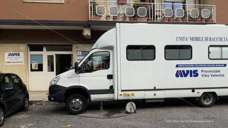 Incontro Avis-Asp di Vibo, più vicino lo “stop” alle donazioni di sangue nel camper