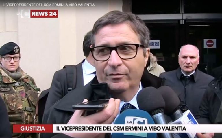 Giustizia, il vice presidente del Csm Ermini: «Vibo avrà risposte in tempi brevi» – Video