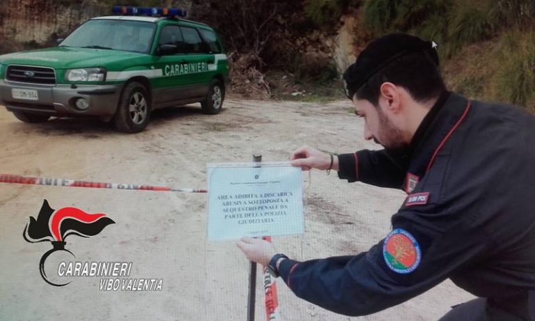 Reati contro l’ambiente, scoperta discarica abusiva a Filandari