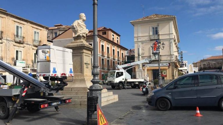 Nuova illuminazione per la piazza della Repubblica a Pizzo