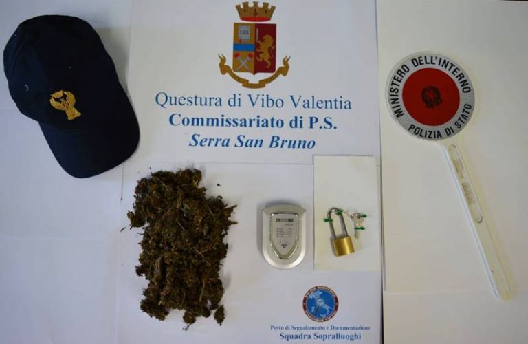 Sorpresi con 125 grammi di marijuana, denunciati due minori di Serra San Bruno