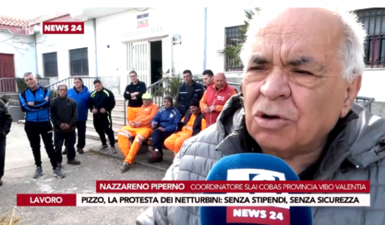 Rifiuti a Pizzo, la disperazione degli operai da mesi senza stipendio – Video