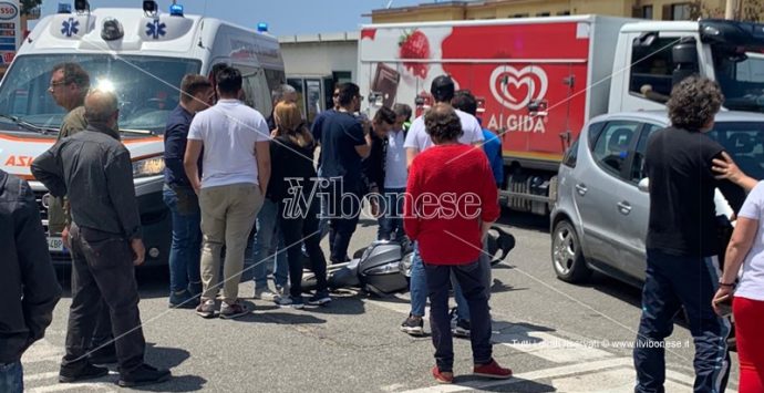 Incidente stradale a Pizzo, ferito un motociclista