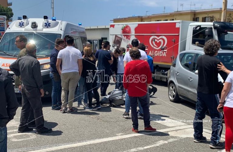 Incidente stradale a Pizzo, ferito un motociclista